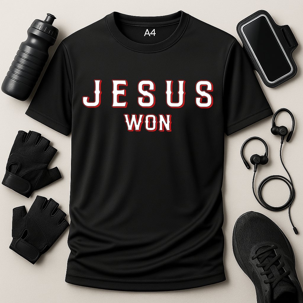 Jesus Won Texas Cooling Performance Crew T-Shirt