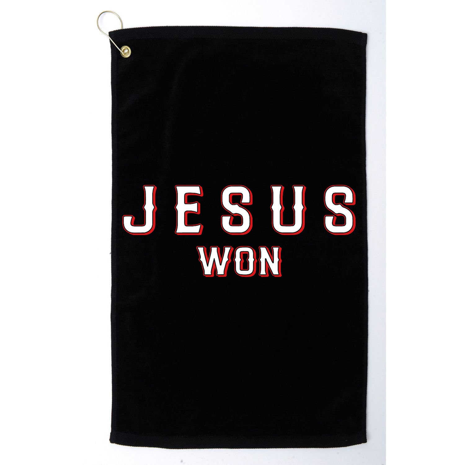 Jesus Won Texas Golf Towel