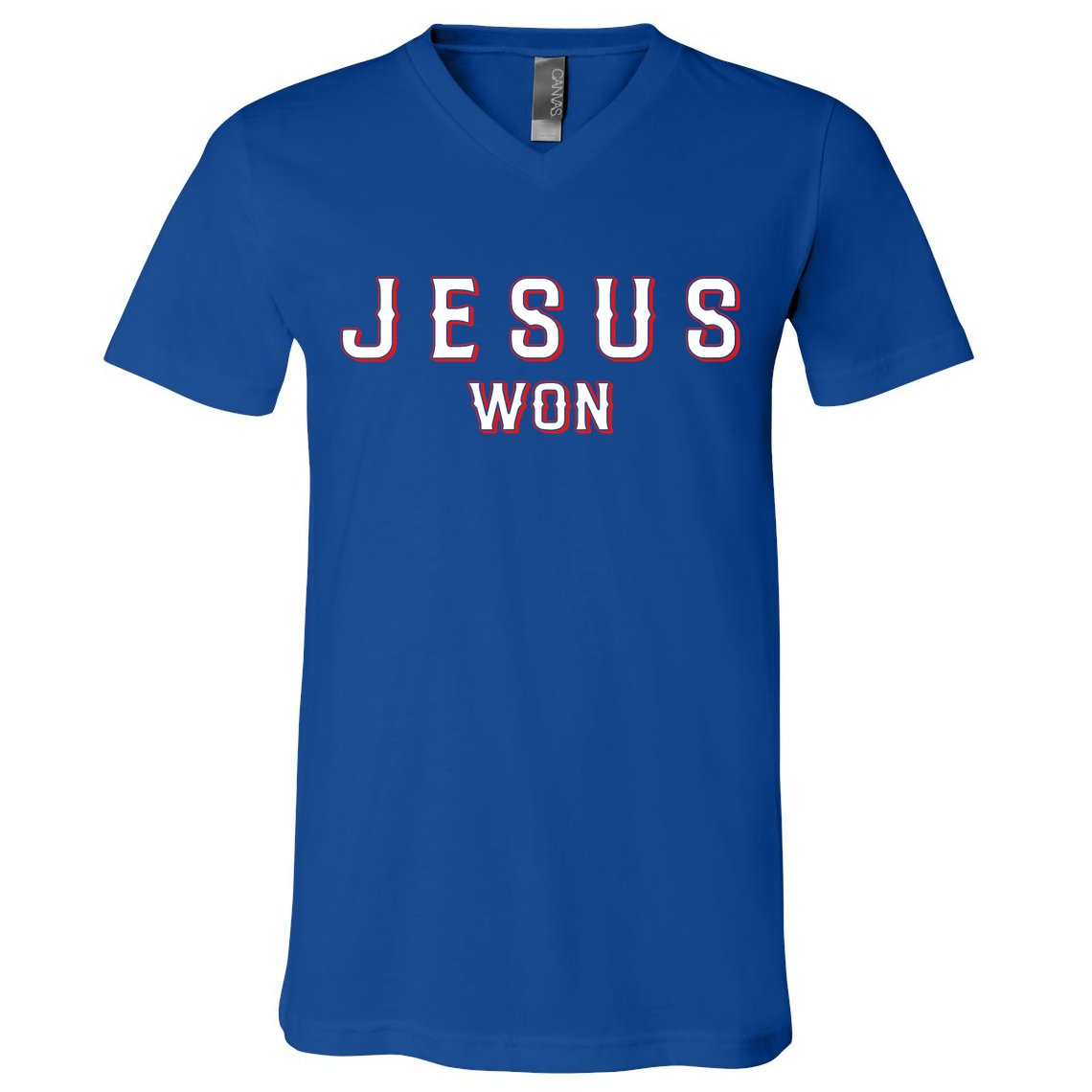 Jesus Won Texas V-Neck T-Shirt