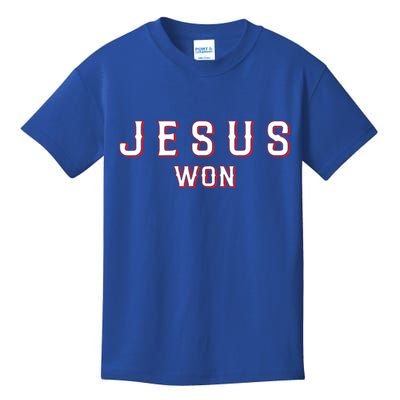 Jesus Won Texas Kids T-Shirt