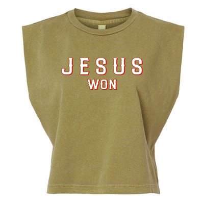Jesus Won Texas Garment-Dyed Women's Muscle Tee