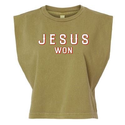 Jesus Won Texas Garment-Dyed Women's Muscle Tee