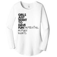 Just Want To Have Fundamental Human Rights Feminist Women's Perfect Tri Tunic Long Sleeve Shirt