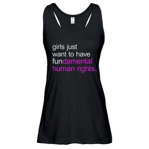 Just Want To Have Fundamental Human Rights Ladies Essential Flowy Tank