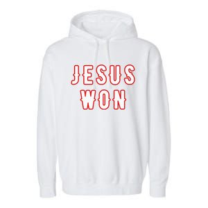 jesus won Texas Garment-Dyed Fleece Hoodie