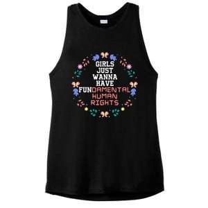 Just Want To Have Fundamental Rights Ladies PosiCharge Tri-Blend Wicking Tank