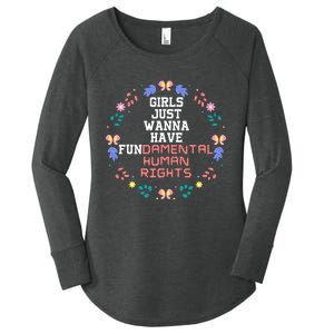 Just Want To Have Fundamental Rights Women's Perfect Tri Tunic Long Sleeve Shirt