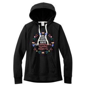 Just Want To Have Fundamental Rights Women's Fleece Hoodie