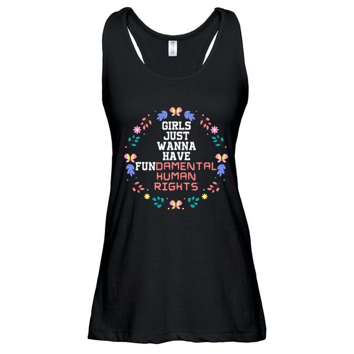 Just Want To Have Fundamental Rights Ladies Essential Flowy Tank