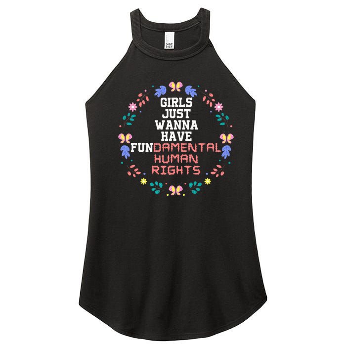 Just Want To Have Fundamental Rights Women's Perfect Tri Rocker Tank