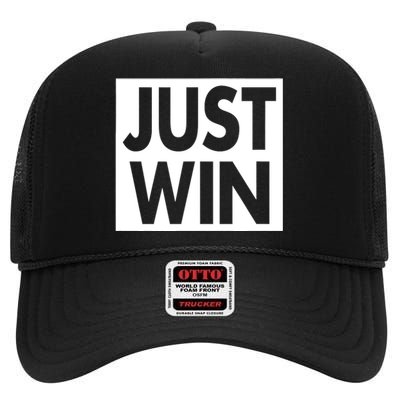 Just Win Team Sports High Crown Mesh Back Trucker Hat