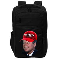 Jfk Wearing Trump Hat Funny John F Kennedy Meme Graphic 2024 Impact Tech Backpack