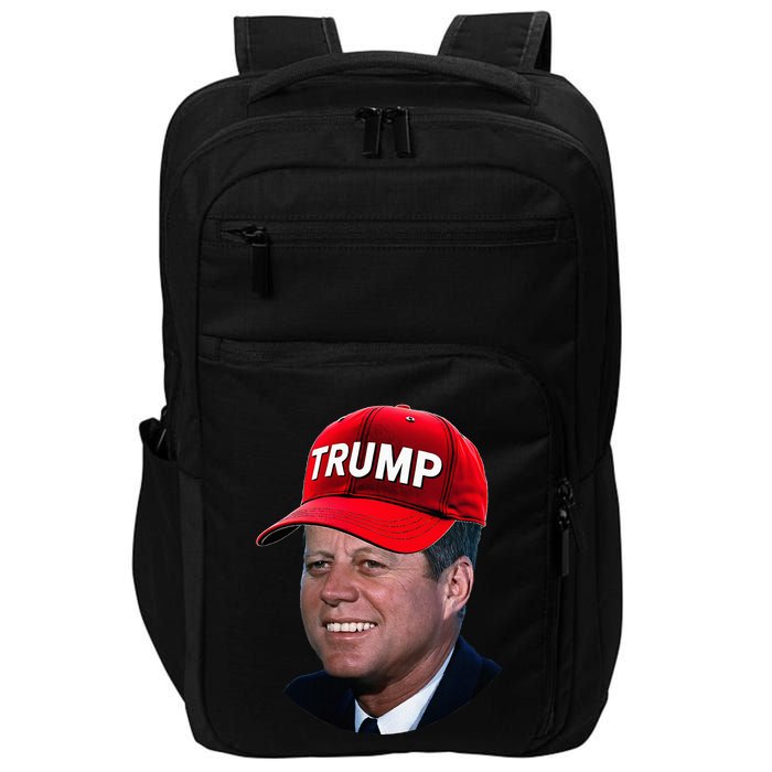 Jfk Wearing Trump Hat Funny John F Kennedy Meme Graphic 2024 Impact Tech Backpack