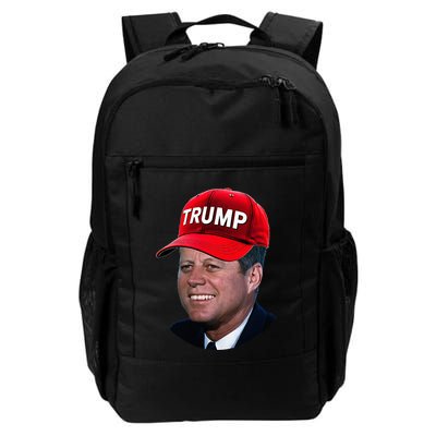 Jfk Wearing Trump Hat Funny John F Kennedy Meme Graphic 2024 Backpack