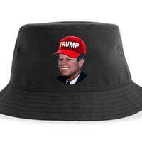 Jfk Wearing Trump Hat Funny John F Kennedy Meme Graphic 2024 Sustainable Bucket Hat