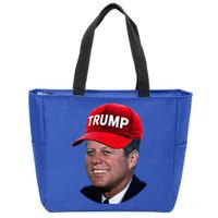 Jfk Wearing Trump Hat Funny John F Kennedy Meme Graphic 2024 Zip Tote Bag