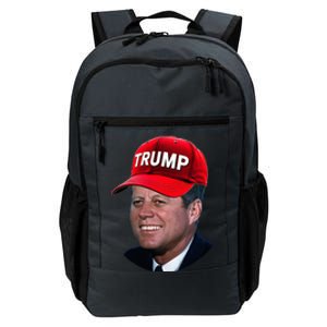 Jfk Wearing Trump Hat Funny John F Kennedy Meme Graphic 2024 Daily Commute Backpack