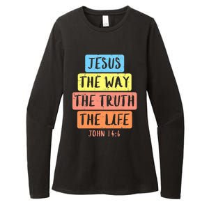 Jesus Way Truth Life John 146 Easter Religious Womens CVC Long Sleeve Shirt