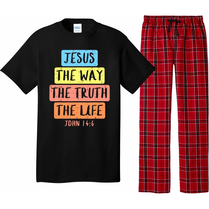 Jesus Way Truth Life John 146 Easter Religious Pajama Set