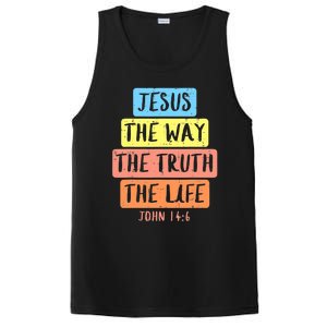 Jesus Way Truth Life John 146 Easter Religious PosiCharge Competitor Tank