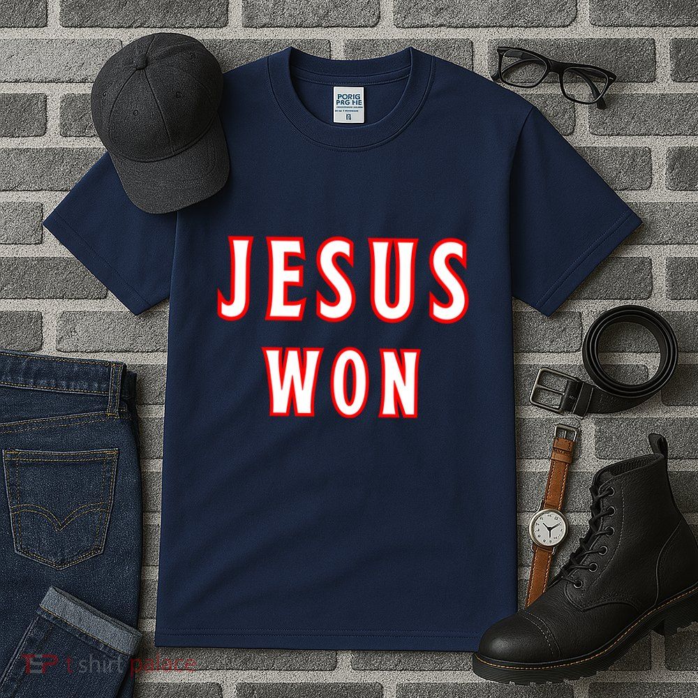 Jesus Won Texas Rangers Tall T-Shirt