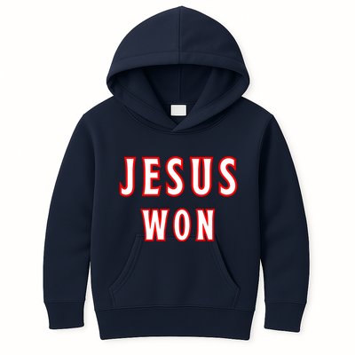 Jesus Won Texas Rangers Kids Hoodie
