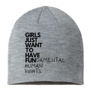 Just Want To Have Fundamental Human Rights Feminist Sustainable Beanie