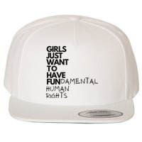 Just Want To Have Fundamental Human Rights Feminist Wool Snapback Cap