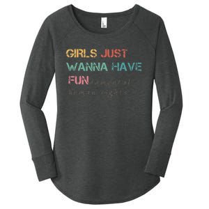 Just Want To Have Fundamental Rights Women's Perfect Tri Tunic Long Sleeve Shirt