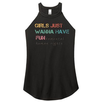 Just Want To Have Fundamental Rights Women’s Perfect Tri Rocker Tank