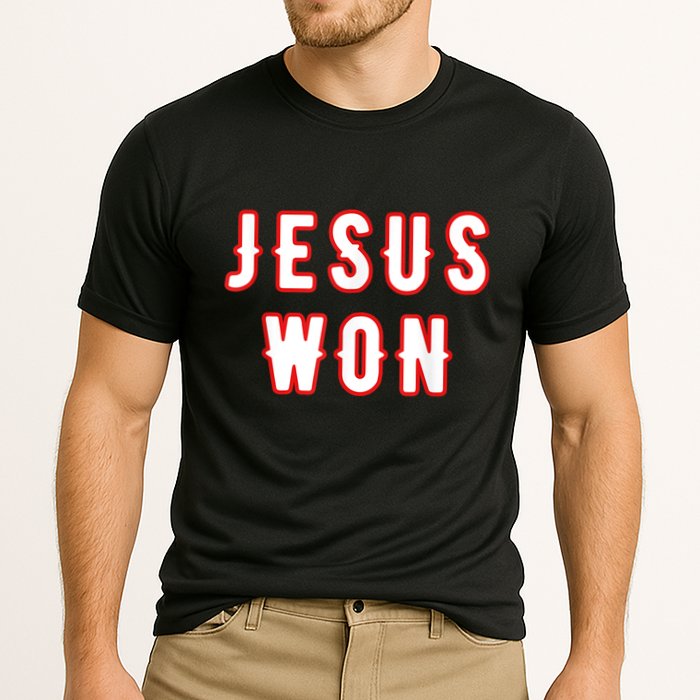 Jesus Won Texas Cooling Performance Crew T-Shirt