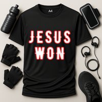 Jesus Won Texas Cooling Performance Crew T-Shirt