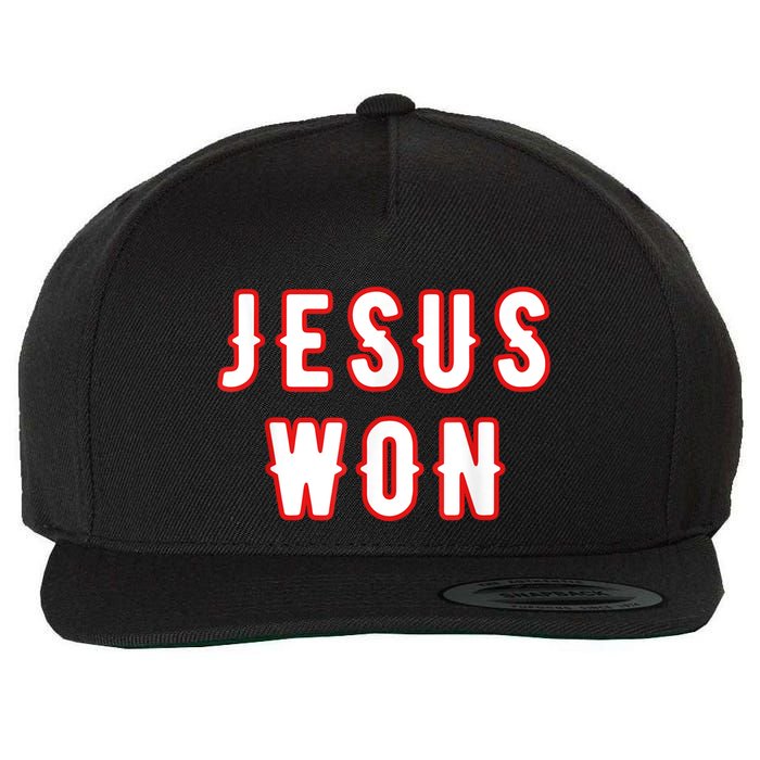Jesus Won Texas Wool Snapback Cap