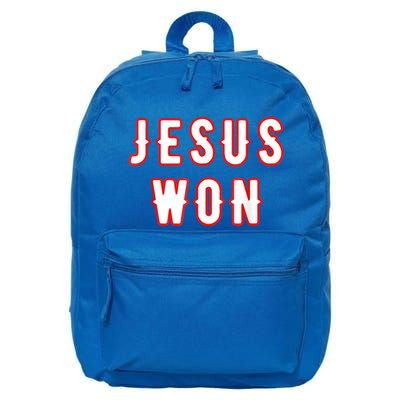 Jesus Won Texas 16 in Basic Backpack