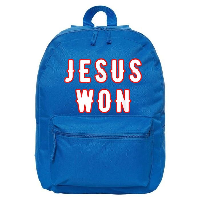 Jesus Won Texas 16 in Basic Backpack