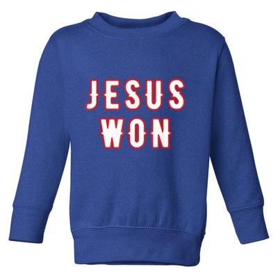 Jesus Won Texas Toddler Sweatshirt