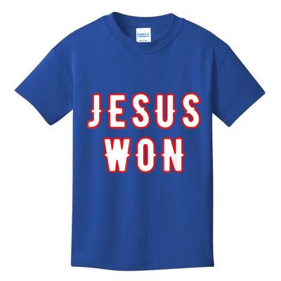 Jesus Won Texas Kids T-Shirt