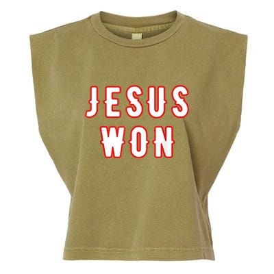 Jesus Won Texas Garment-Dyed Women's Muscle Tee