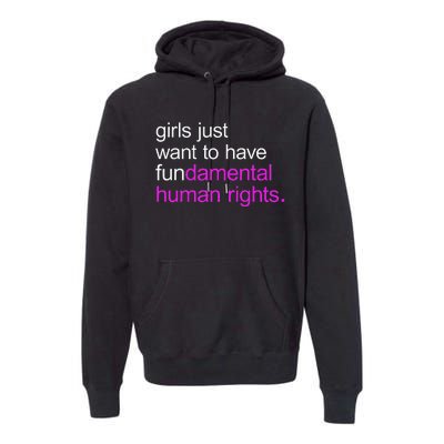 Just Want to Have Fundamental Human Rights Premium Hoodie