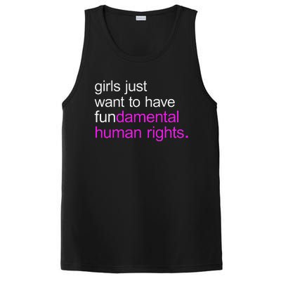 Just Want to Have Fundamental Human Rights PosiCharge Competitor Tank