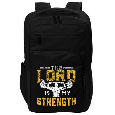 Jesus Workout The Lord Is My Strength Christian Gym Impact Tech Backpack