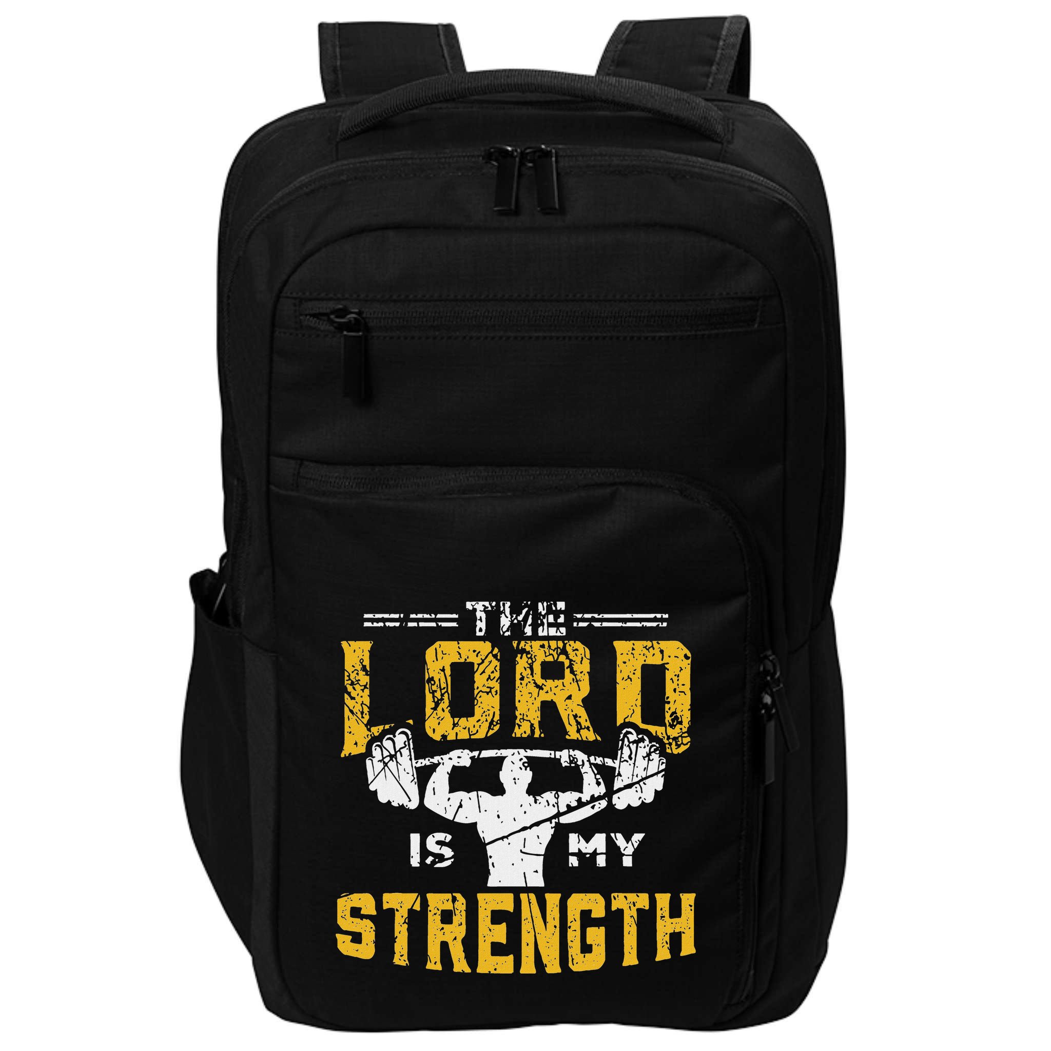 Jesus Workout The Lord Is My Strength Christian Gym Impact Tech Backpack
