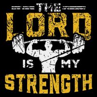 Jesus Workout The Lord Is My Strength Christian Gym Tall Sweatshirt