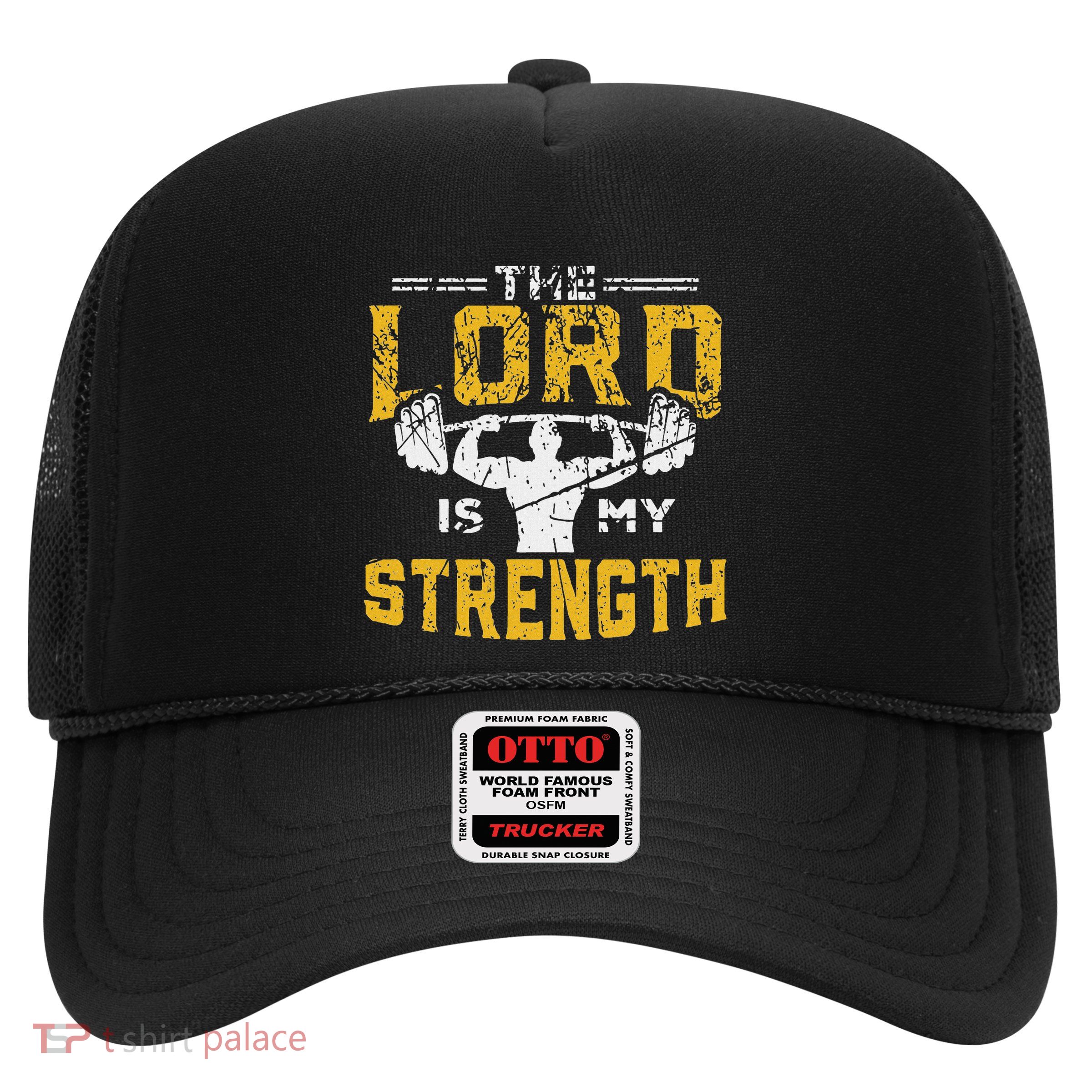 Jesus Workout The Lord Is My Strength Christian Gym Trucker Hat