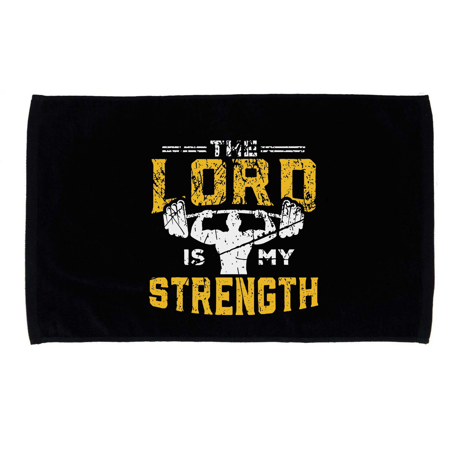 Jesus Workout The Lord Is My Strength Christian Gym Microfiber Hand Towel
