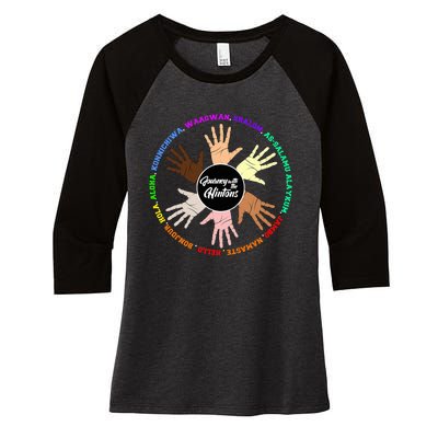 Journey with the Hintons Global Greetings Women's Tri-Blend 3/4-Sleeve Raglan Shirt