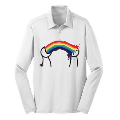 James Woods Tweet Sick Of It Silk Touch Performance Long Sleeve Polo