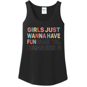 Just Want To Have Fundamental Human Rights Feminist Ladies Essential Tank