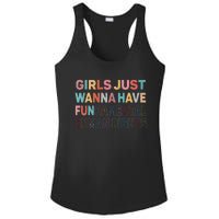 Just Want To Have Fundamental Human Rights Feminist Ladies PosiCharge Competitor Racerback Tank