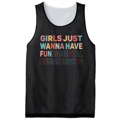 Just Want To Have Fundamental Human Rights Feminist Mesh Reversible Basketball Jersey Tank